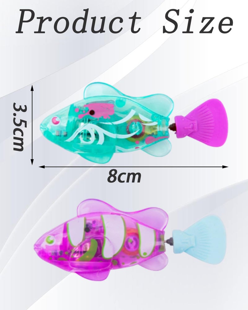 INOCEAN 2 PCS Robot Fish, Robotic Fish for Aquarium, Robot Toy in Water with Realistic Swimming Motion, Fun Decoration for Home Aquariums, Garden Ponds, and Decorative Bowls - Image 2