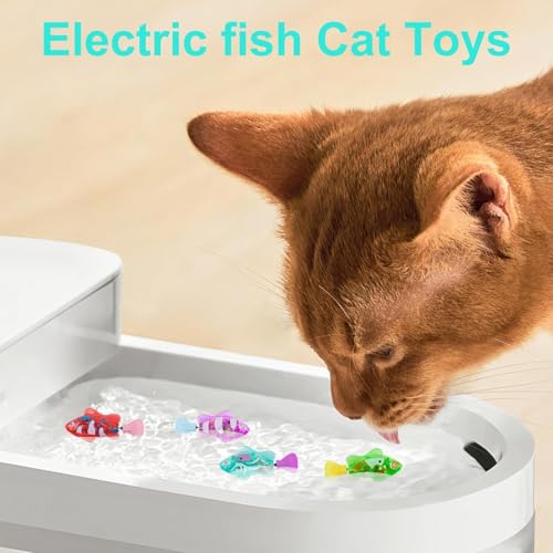 INOCEAN 2 PCS Robot Fish, Robotic Fish for Aquarium, Robot Toy in Water with Realistic Swimming Motion, Fun Decoration for Home Aquariums, Garden Ponds, and Decorative Bowls - Image 3