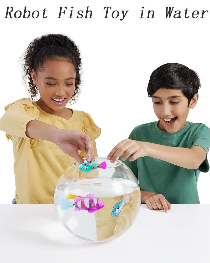 INOCEAN 2 PCS Robot Fish, Robotic Fish for Aquarium, Robot Toy in Water with Realistic Swimming Motion, Fun Decoration for Home Aquariums, Garden Ponds, and Decorative Bowls - Image 4
