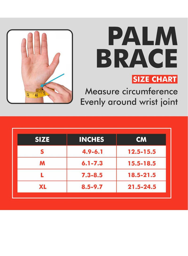 سامسون دعامة راحة اليد الطبية Palm Brace من Samson – لتثبيت المعصم وتخفيف الألم والدعم بعد الإصابات والالتهابات – خامة مرنة ومريحة – متوفرة بـ 5 مقاسات من S الى XXL - Image 4