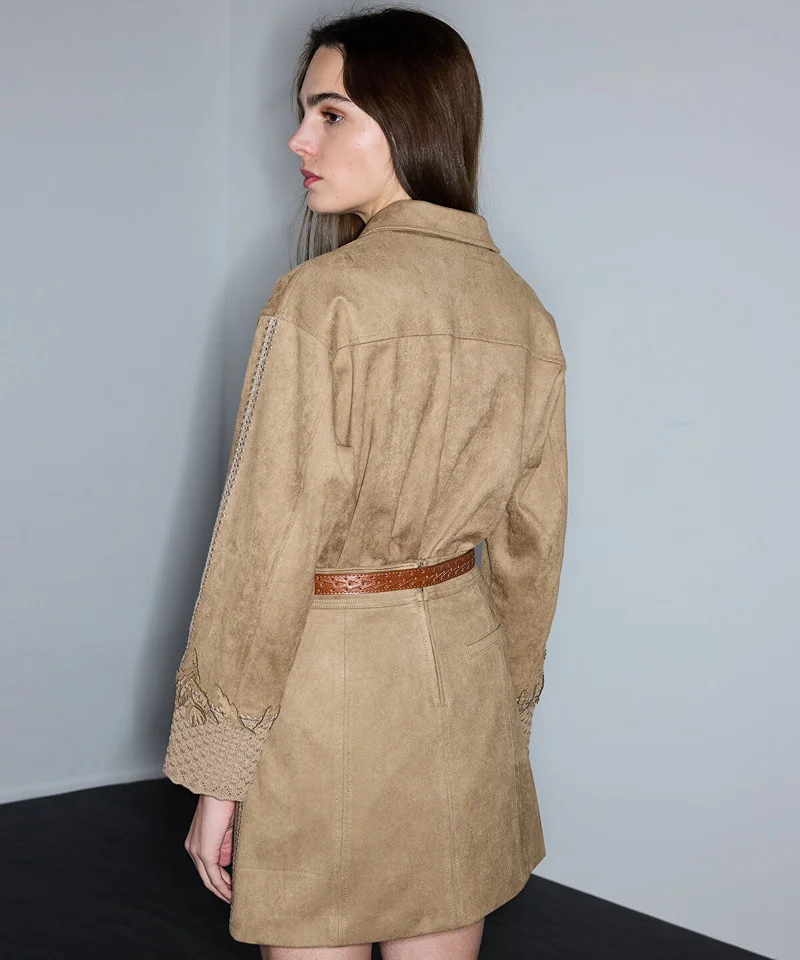 ابيكول Suede-Effect Skirt