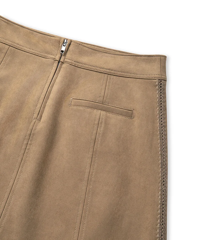 ابيكول Suede-Effect Skirt
