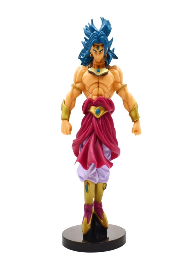 Mayatra's Blue-Haired Saiyan Warrior Action Figure – 20 cm Collectible Battle Pose Statue for Display – Anime-Inspired PVC Model Toy