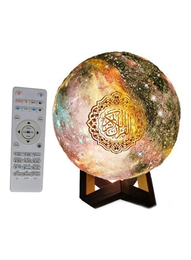 Speaker Quran , Moon Lamp Bluetooth With Remote Control Multicolour - Image 1