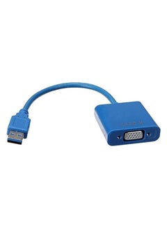 erorex USB 3.0 to VGA Multi-display video converter External Cable Adapter for Windows 7/8 Blue  - Image 2