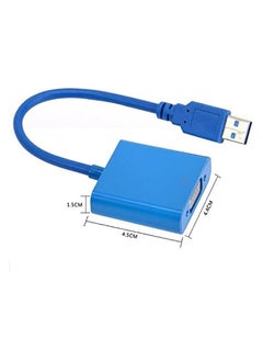 erorex USB 3.0 to VGA Multi-display video converter External Cable Adapter for Windows 7/8 Blue  - Image 5