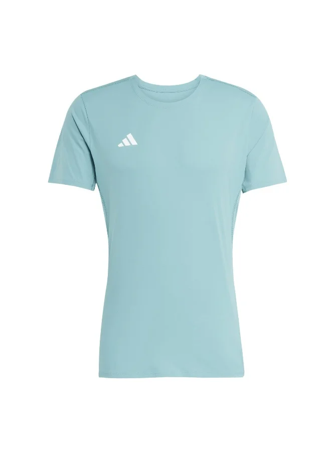 Adidas Adidas Adizero E Tee M Turquoise Running T-Shirts For Men