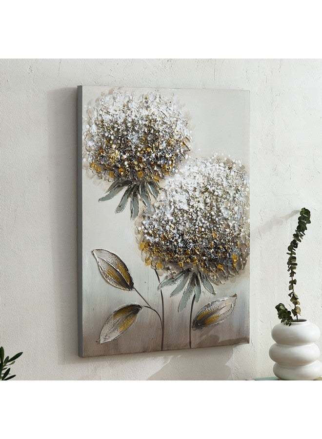 Home Box Nairobi Flowers Acrylic Hand-Painted Wall Art 70 x 3 x 50 cm  - Image 1