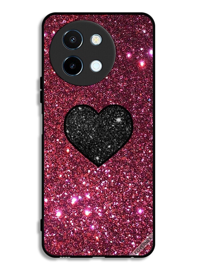 Covernex Vivo Y38 5G Protective Case Cover Heart In Glitters  - Image 1