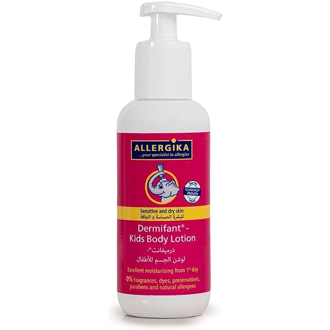 Dermifant Intensive Moisture Kids Body Lotion, 200ml, with Glycerine, Bisabolol and Vitamin E, for Sensitive Skin