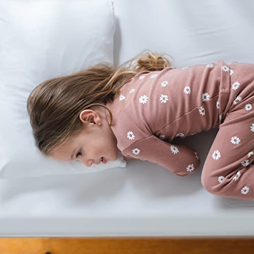 Pobibaby - 2 Pack Premium Toddler Solid Pillowcase - Ultra Soft Jersey Knit - Crib Pillow, Kids Pillow, Travel Pillow Case Cover (Soft White) - Image 5