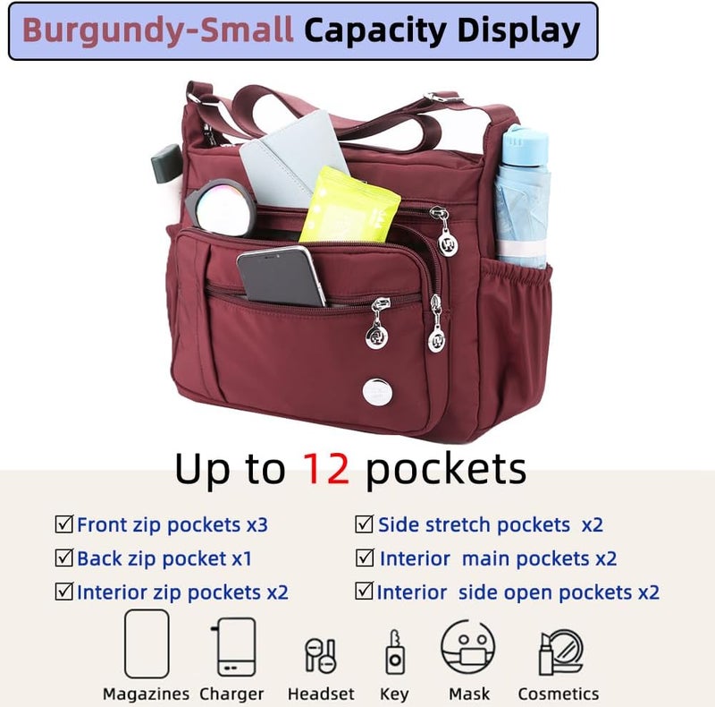 MINTEGRA Store Women Shoulder Handbag Roomy Multiple Pockets Bag Ladies Crossbody Purse Fashion Tote Top Handle Satchel - Image 4