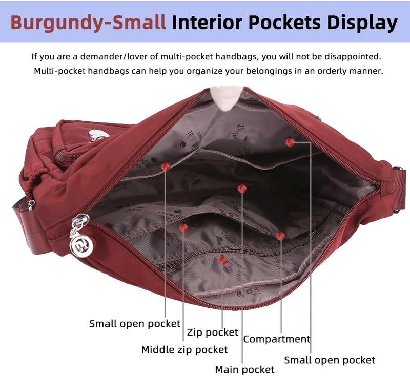 MINTEGRA Store Women Shoulder Handbag Roomy Multiple Pockets Bag Ladies Crossbody Purse Fashion Tote Top Handle Satchel - Image 5
