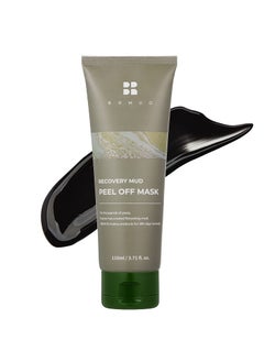 BRMUD Recovery Mud Peel Off Mask for Exfoliating and Deep Cleansing, Blackhead Remover Mask 110ml (3.72 fl.oz.) - Peel-Off Mask with Boryeong Mud, Pore Minimizer and Sebum Control for Women and Men