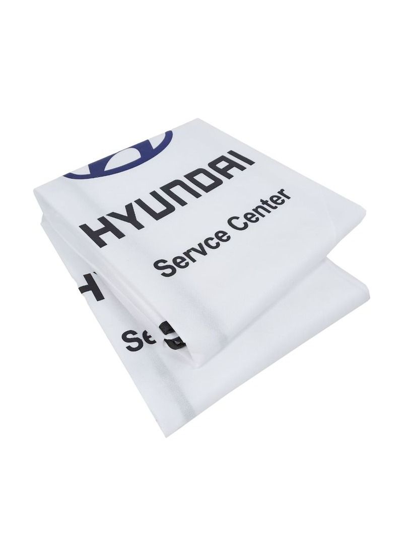 HYUNDAI Universal Car Seat Protector Cover – Dust & Dirt Resistant, Extra Protection, 2-Piece Set - Image 1