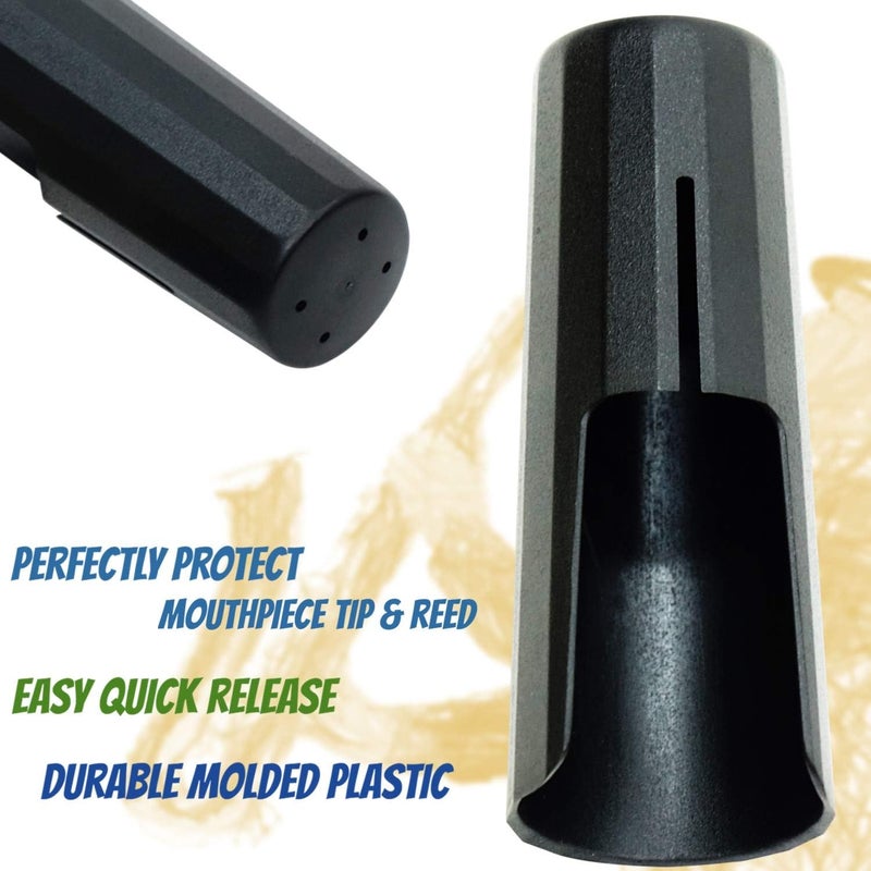 Libretto Baritone Saxophone Mouthpiece Kit: Standard Set With ABS 4C Mouthpiece, Plastic Cap, Gold Lacquered Ligature - Giftable, Finely Designed for Beginner and Intermediate - Image 4
