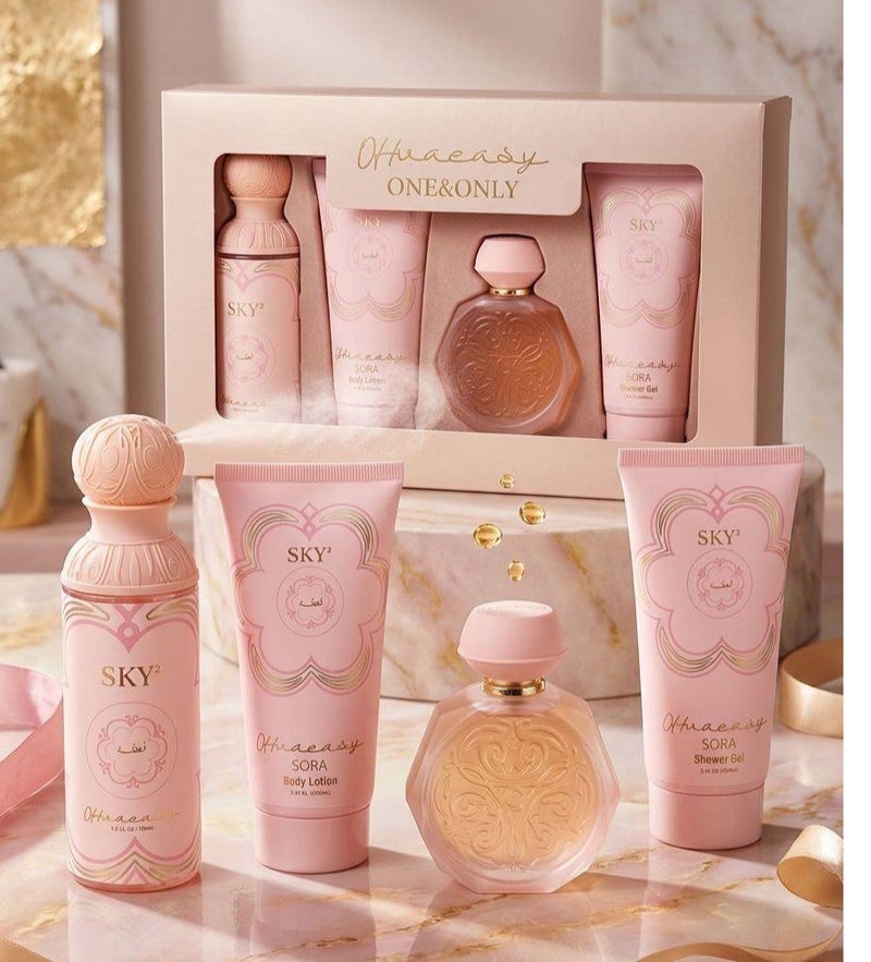 Gift Set for Women 4 Pieces – Eau de Parfum 100ml + Perfume 50ml + Body Lotion 85ml + Shower Gel 85ml