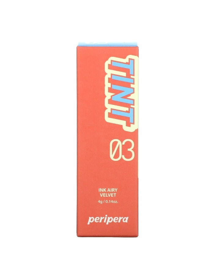 Peripera Peripera, Ink Airy Velvet Lip Tint, 03 Cartoon Coral, 0.14 oz (4 g)  - Image 2