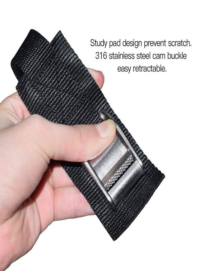 Goodtimes Premium Lashing Strap 1" x 13 ft,Tie Down Straps with Heavy Duty Cam Buckle with Sturdy Pad Secure Straps up to 1000 lbs Capacity for SUP, Kayak, Surboard, Cargo, Trailer, Luggage and More, 2 PCS/Set - Image 4