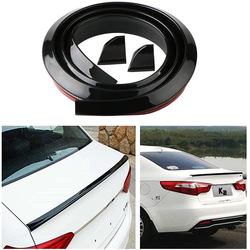 Automaze Samurai Universal Rear Trunk Spoiler Wing Lip with 3M Tape, 1.5M X 35MM, Car Modification Accessories (Glossy Black) - Image 5