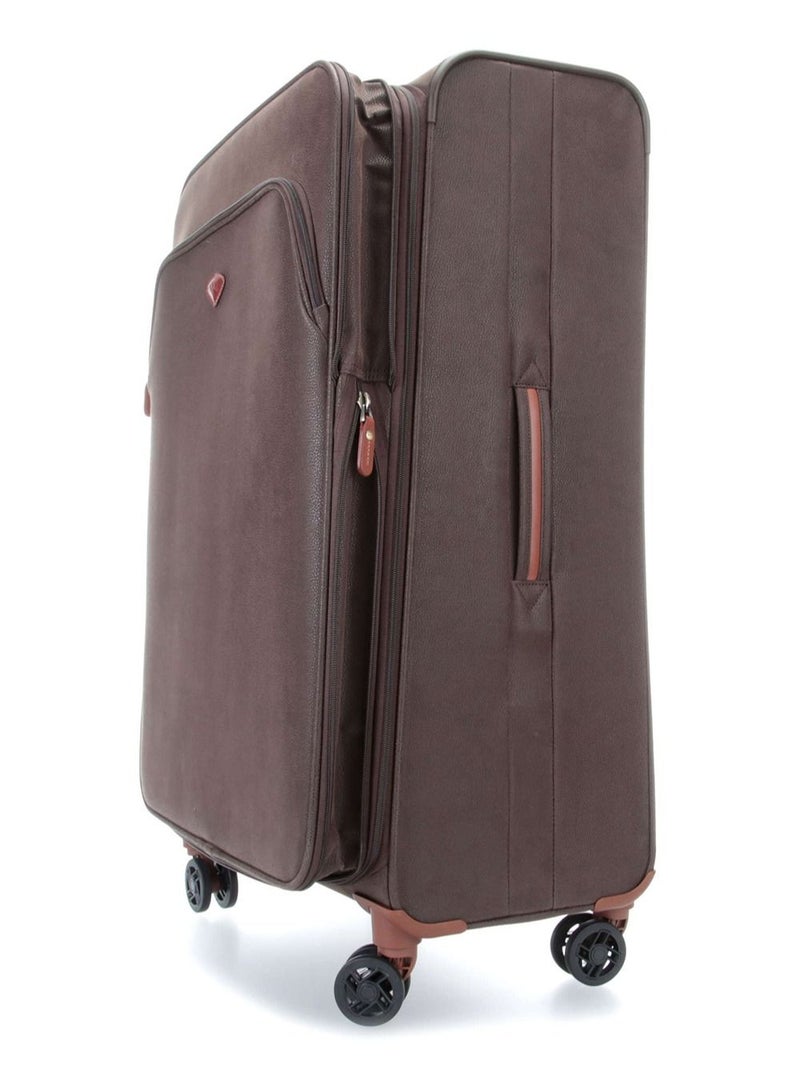 Jump New Uppsala Soft Expandable Suitcase Luggage Trolley 78cm Large Chocolate  - Image 4