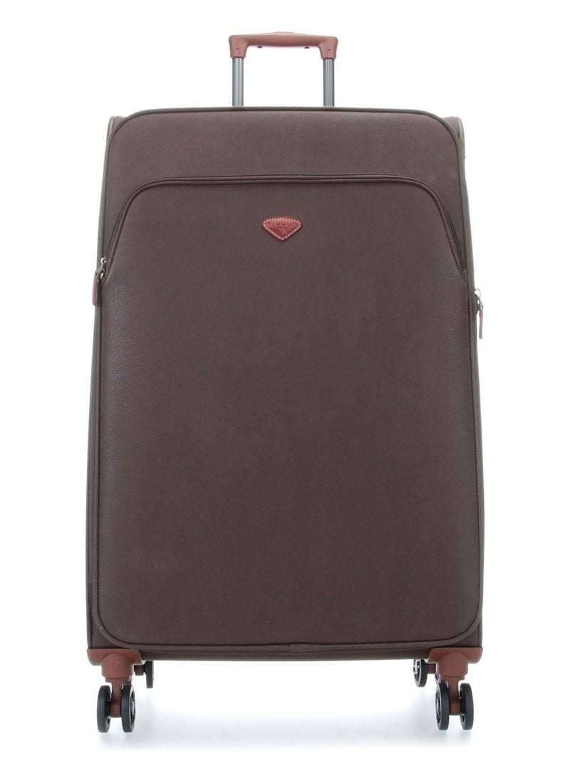 Jump New Uppsala Soft Expandable Suitcase Luggage Trolley 78cm Large Chocolate  - Image 2