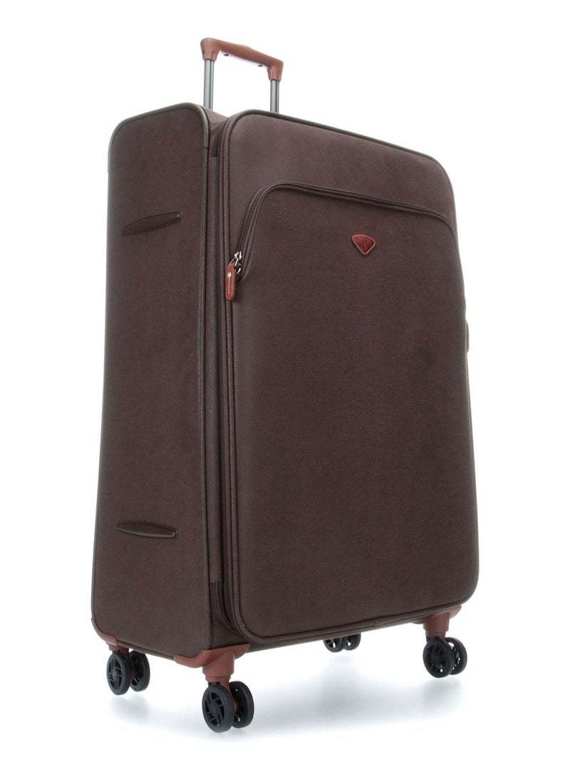 Jump New Uppsala Soft Expandable Suitcase Luggage Trolley 78cm Large Chocolate  - Image 1