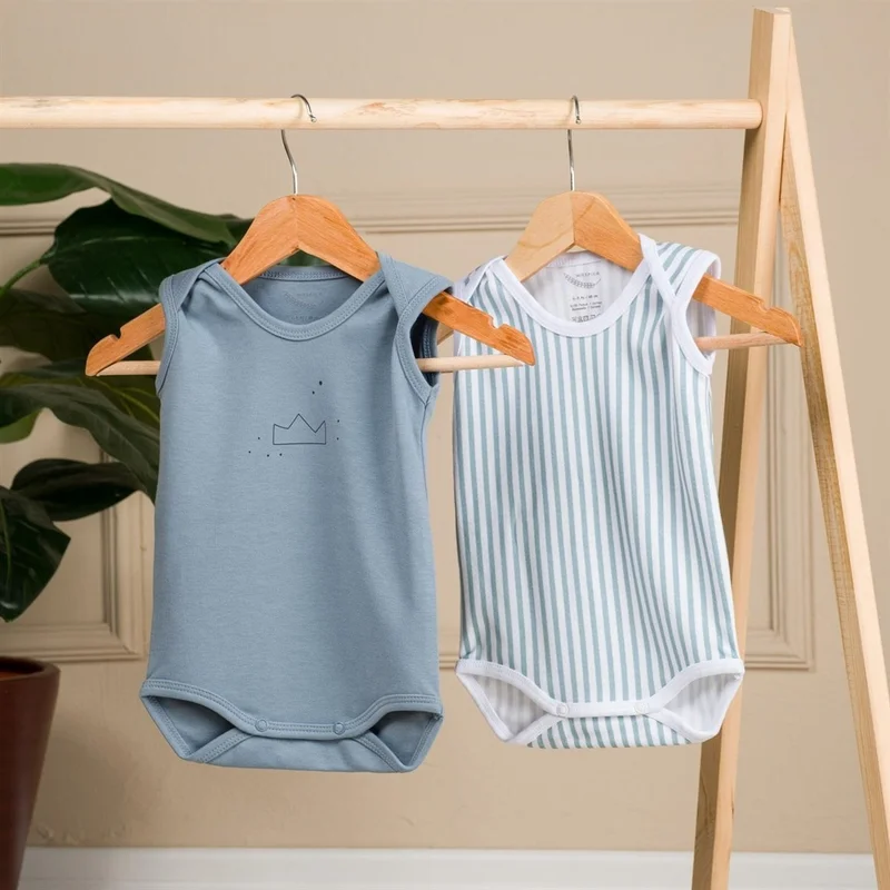 Miespiga Crown Printed 2-Piece Sleeveless Baby Body