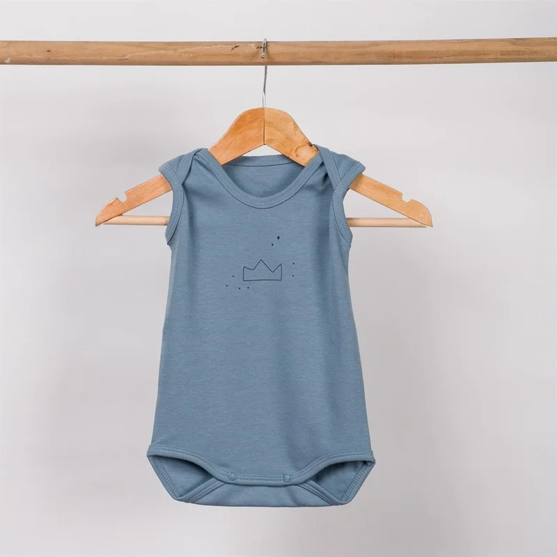 Miespiga Crown Printed 2-Piece Sleeveless Baby Body