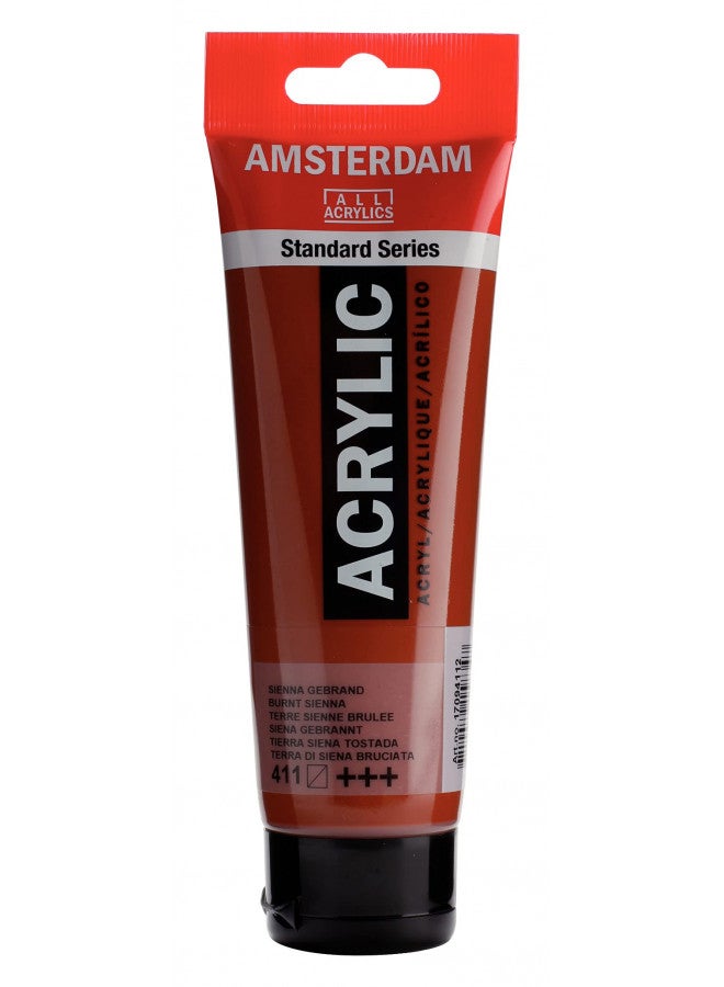 Amsterdam Royal Talens Standard Series Acrylic Color, 120ml Tube, Burnt Sienna (17094112) - Image 2