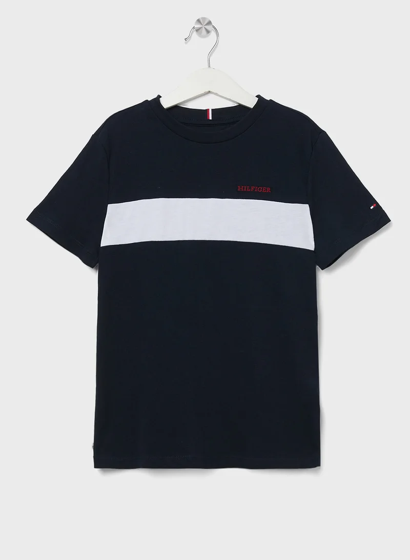 تومي هيلفيغر COLORBLOCK EMBROIDERY REG TEE SS