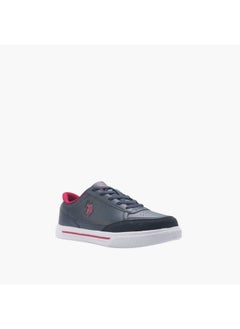 U.S. Polo Assn. Men's Logo Detail Lace-Up Sneakers  - Image 1