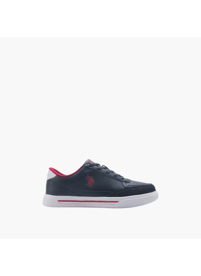 U.S. Polo Assn. Men's Logo Detail Lace-Up Sneakers
