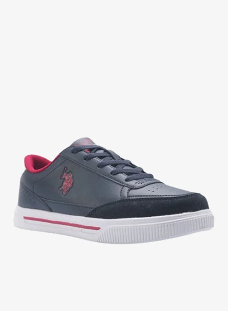 U.S. Polo Assn. Men's Logo Detail Lace-Up Sneakers