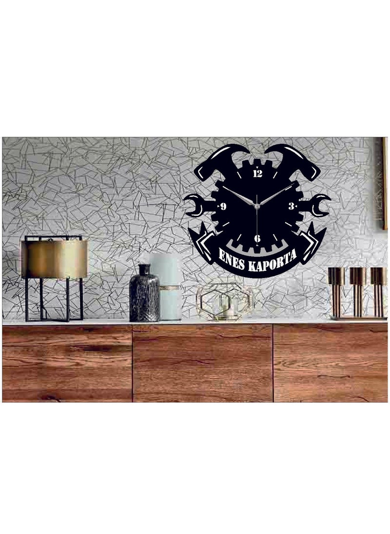 Hediyelikevi Name Special Service Car Services Auto Repair Shops Special Wall Clock 50 x 50 cm  - Image 2