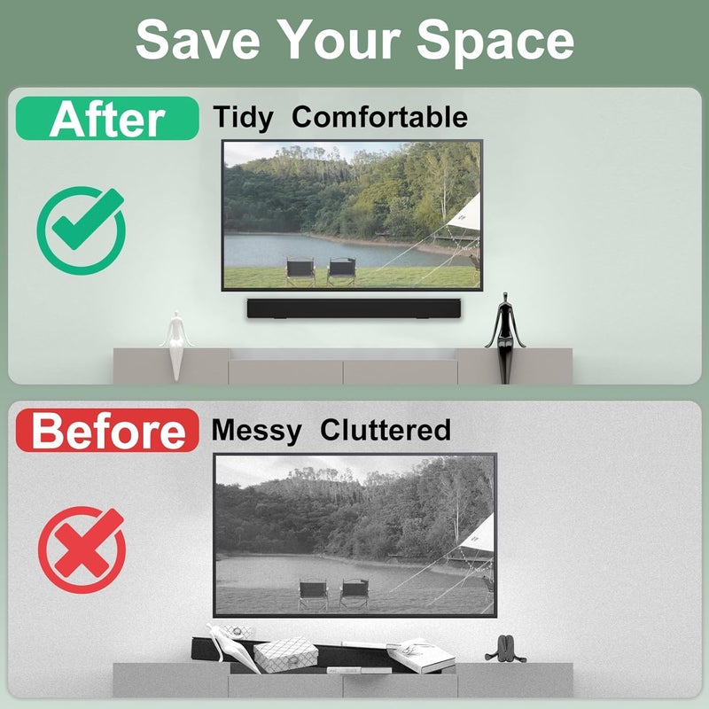 Dinghosen Bose Soundbar Wall Mount Bracket for SoundTouch 300, 500, 600, 700, 850, 900, 950 - WB-300 Mounting Bracket - Image 3