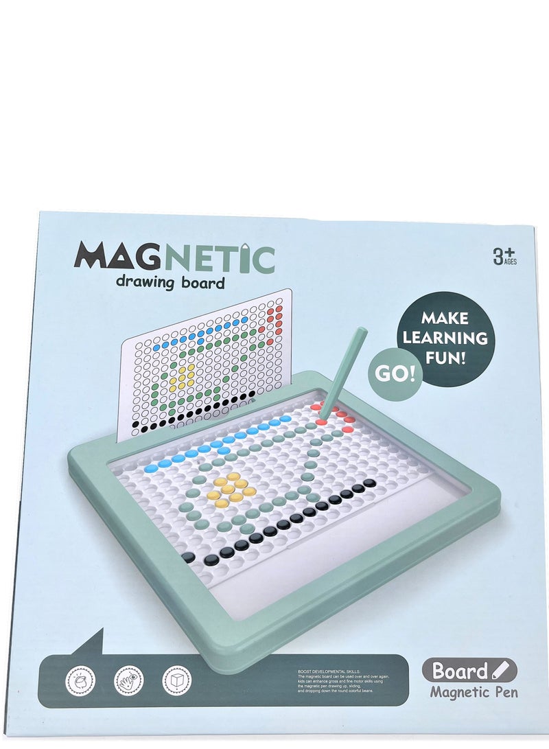 ماجنيتك لوحة رسم مغناطيسية استخدم القلم المغناطيسي للتحكم في لعبة الشطرنج الملونة لتشكيل أنماط مختلفة، - Image 1