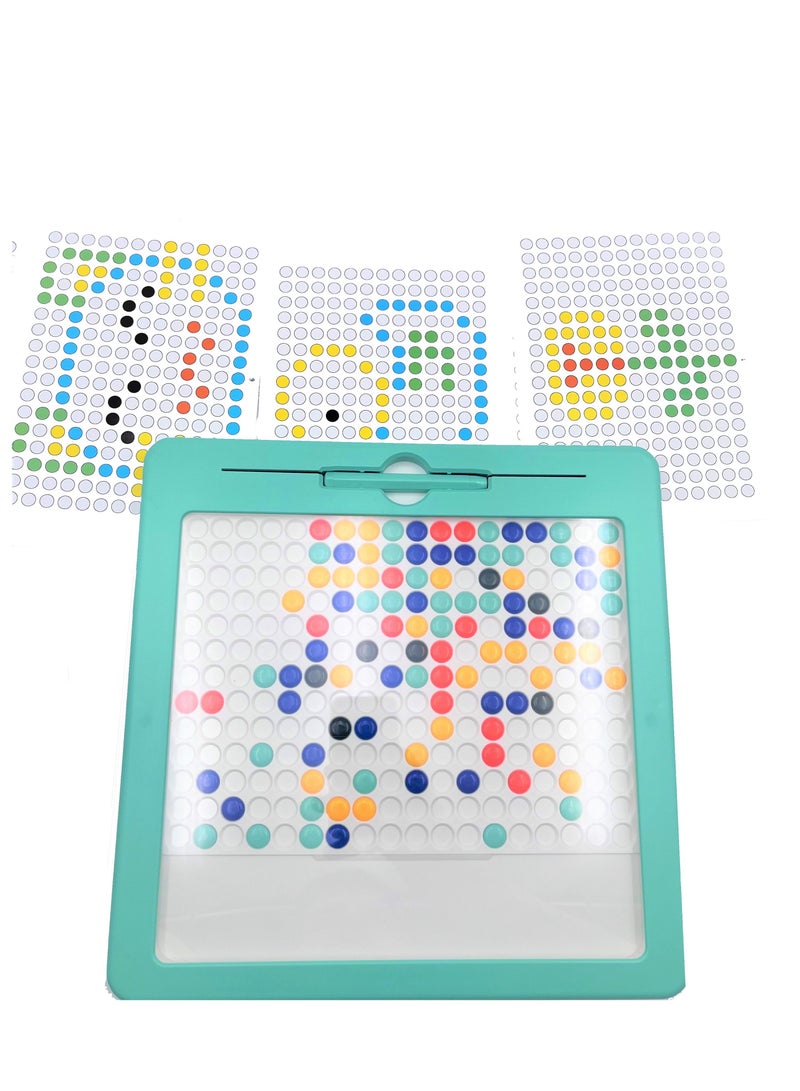 ماجنيتك لوحة رسم مغناطيسية استخدم القلم المغناطيسي للتحكم في لعبة الشطرنج الملونة لتشكيل أنماط مختلفة، - Image 4