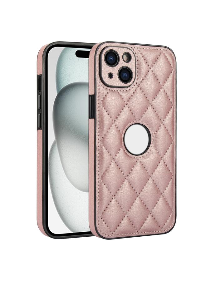 S-TOP Case For iPhone 14 Plus Rhombic Leather Back Cover Phone Case - Image 1