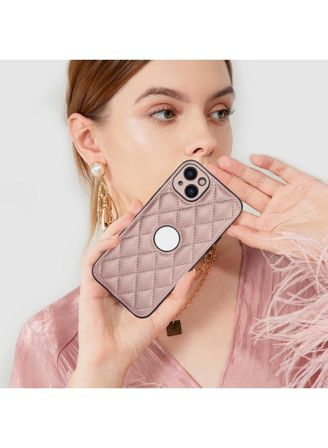 S-TOP Case For iPhone 14 Plus Rhombic Leather Back Cover Phone Case - Image 5