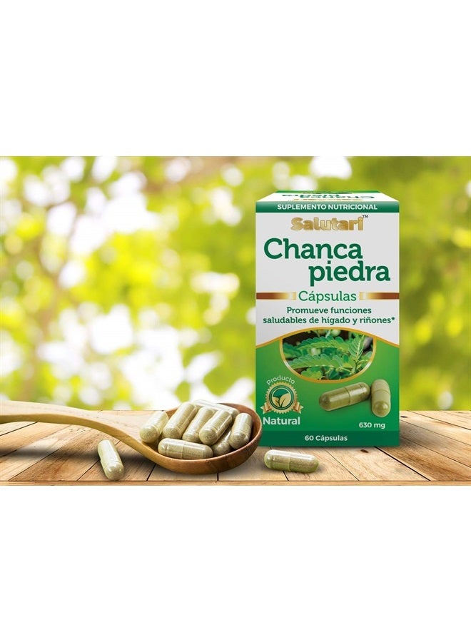 Salutari Chanca Piedra Capsulas Suplemento Nutricional para Riñones y El Higado 60ct - Image 2