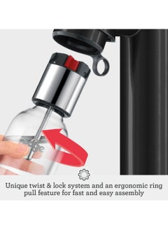 Sage The InFizz Fusion Home Soda Maker - for Sparkling Water, Juice, Tea, Cocktails and All Fizzy Drinks, Black Truffle - UAE Version, 2 Year Manufacturer Warranty  - Image 4