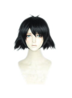 magic acgn magic acgn Short Black Party For Men boys Anime Cosplay Costume Christmas Halloween Wig 