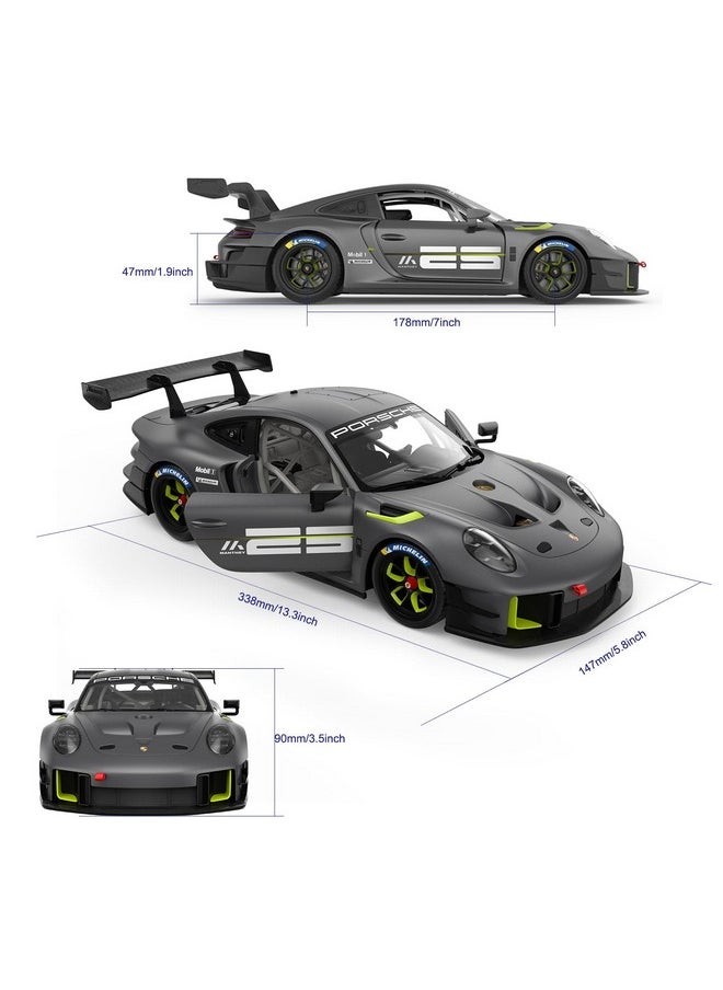 راستار سيارة بورش 911 GT2 RS Clubsport 25 للتحكم عن بعد من RASTAR بمقياس 1/14، سيارة لعبة بورش للأطفال، لون رمادي، 2.4 جيجاهرتز  - Image 5