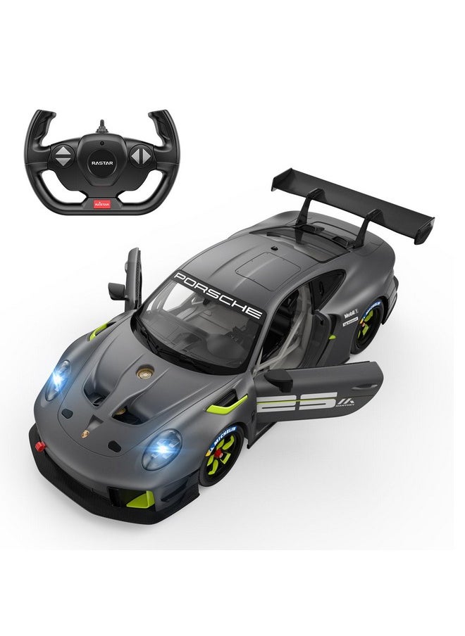 راستار سيارة بورش 911 GT2 RS Clubsport 25 للتحكم عن بعد من RASTAR بمقياس 1/14، سيارة لعبة بورش للأطفال، لون رمادي، 2.4 جيجاهرتز  - Image 1