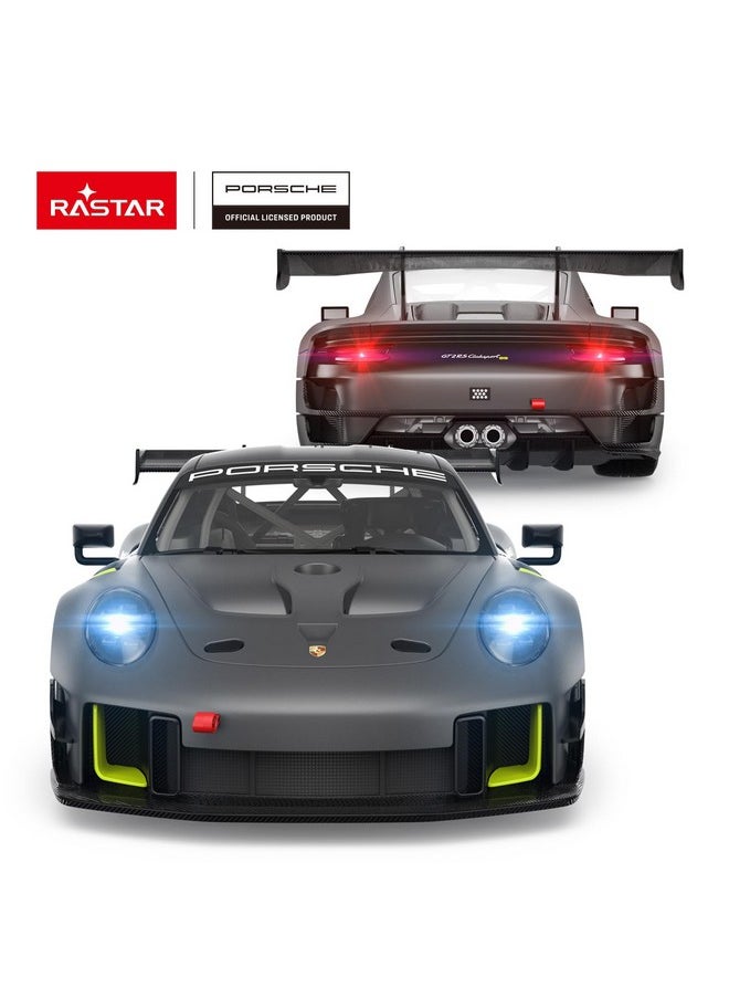 راستار سيارة بورش 911 GT2 RS Clubsport 25 للتحكم عن بعد من RASTAR بمقياس 1/14، سيارة لعبة بورش للأطفال، لون رمادي، 2.4 جيجاهرتز  - Image 3