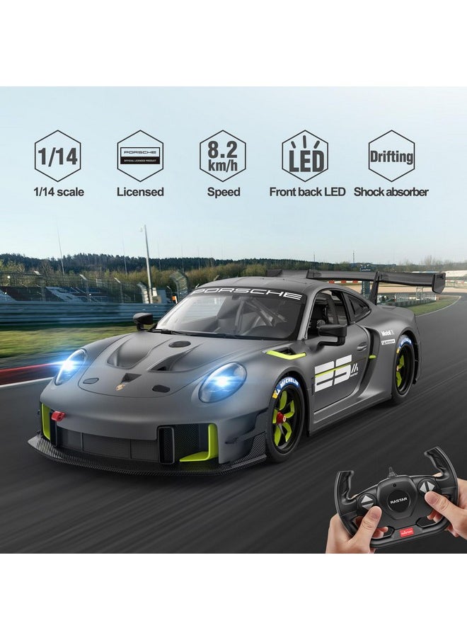 راستار سيارة بورش 911 GT2 RS Clubsport 25 للتحكم عن بعد من RASTAR بمقياس 1/14، سيارة لعبة بورش للأطفال، لون رمادي، 2.4 جيجاهرتز  - Image 4