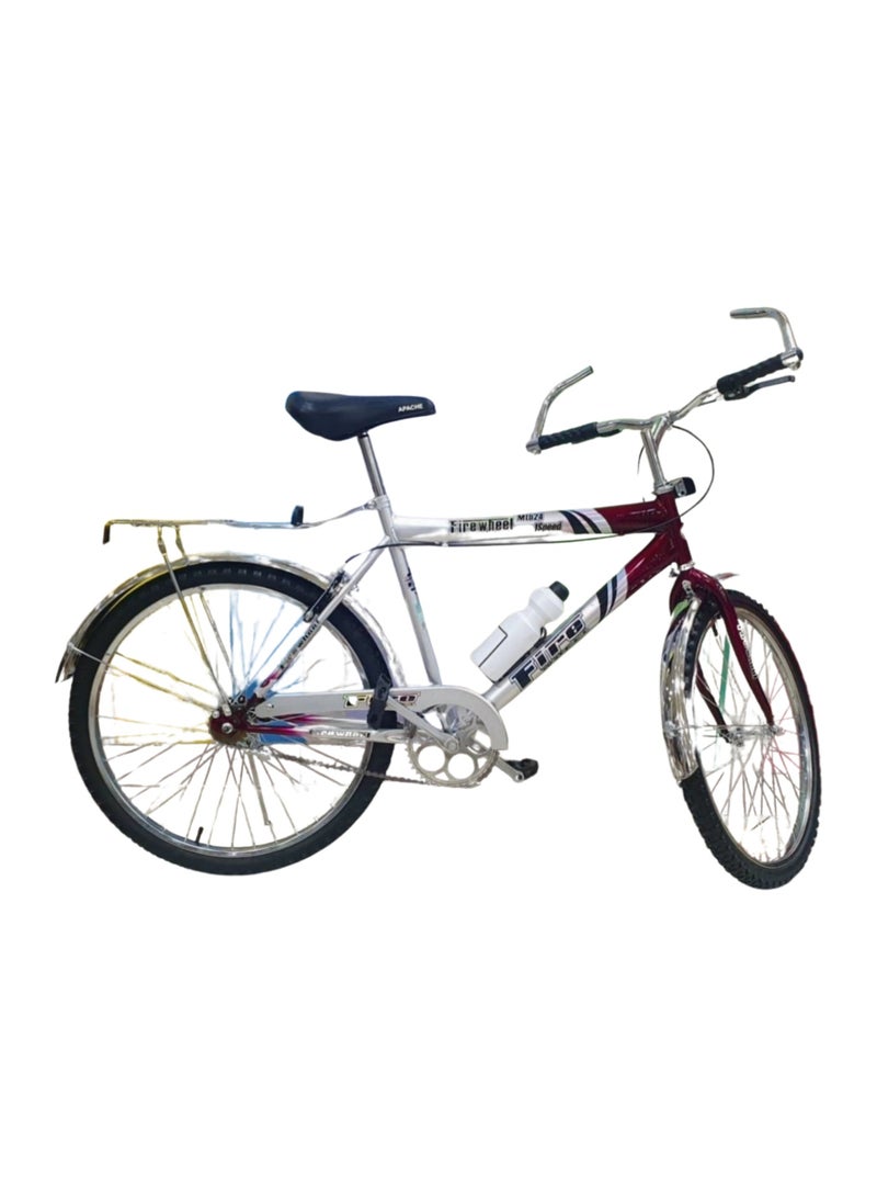 فاير ويل دراجة معدنية بفرامل قرصية مقاس 24