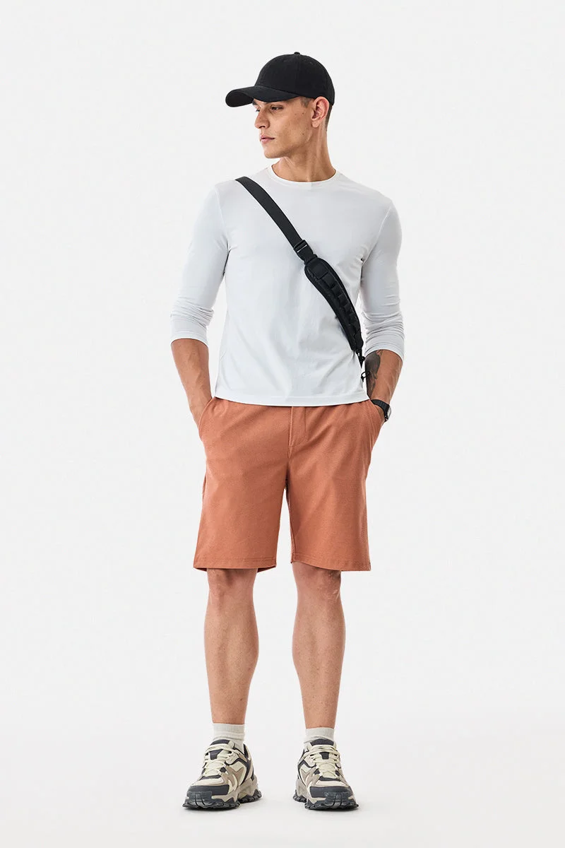 SNITCH Regular Fit Textured Shorts