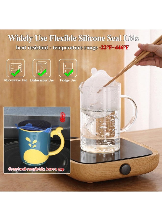 Adpartner Silicone Can Lids (10 Pack, 2.6'' Diameter), Reusable Stretch Lids for Pet Food Cans, Yogurt Jars & Mason Jars - Image 5